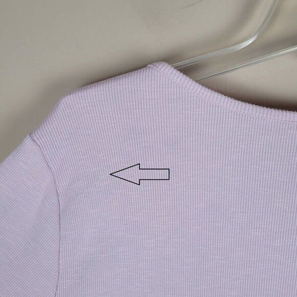 Duluth Trading Size XXL Makers Studio Cotton Rib Henley Long Sleeve Top Pink - Picture 11 of 12